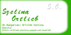 szelina ortlieb business card